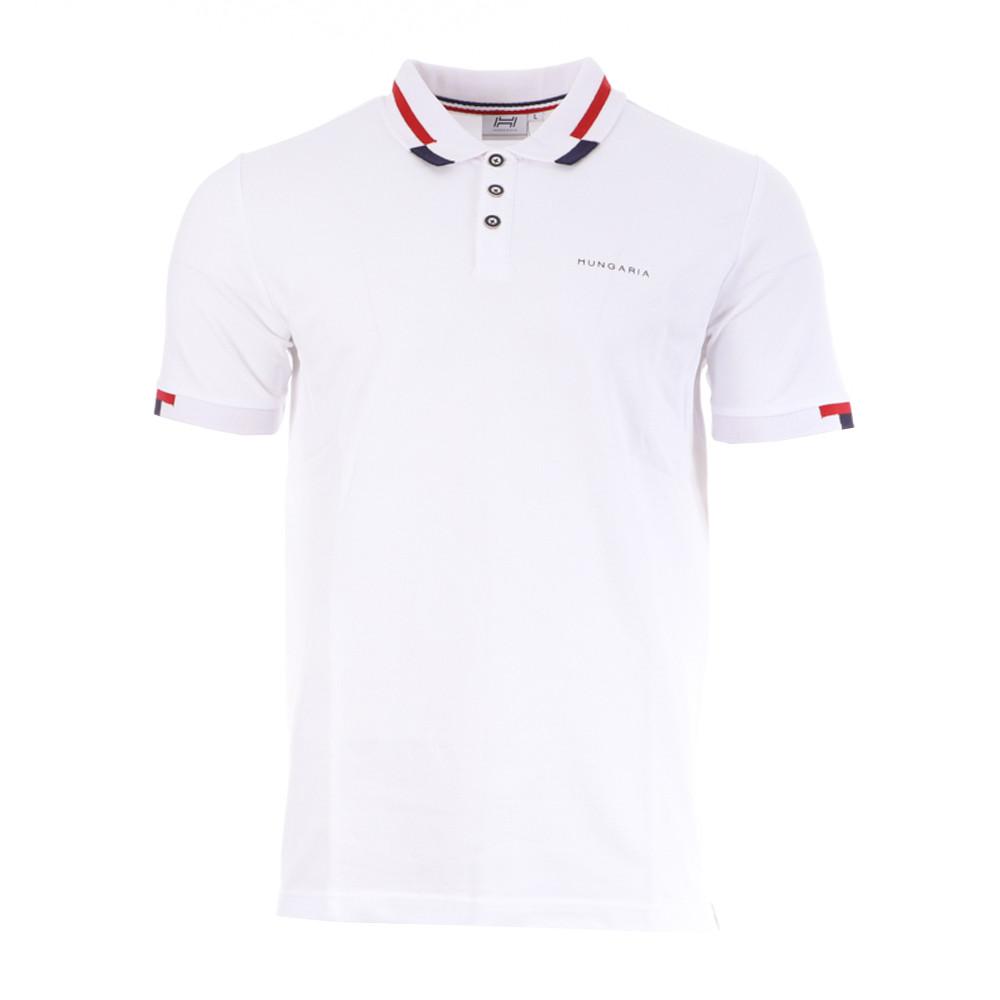 Polo Blanc Homme Hungaria Irazu pas cher