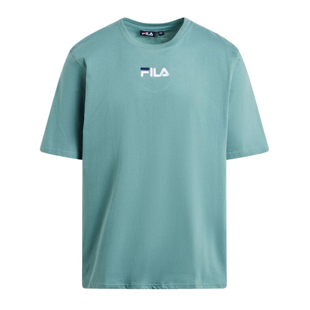 T-shirt Bleu Homme Fila Embroidered pas cher