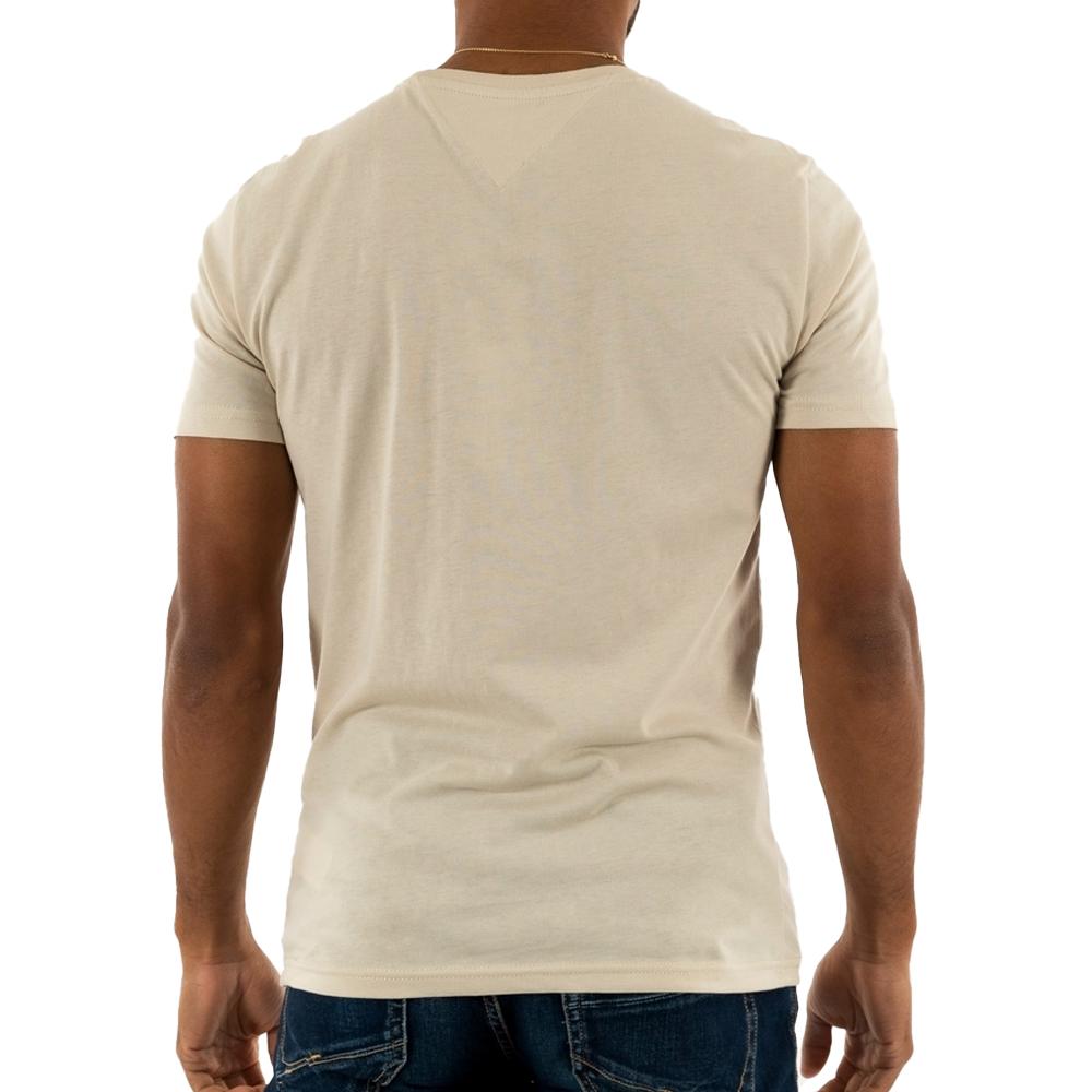 T-shirt Beige Homme Tommy Hilfiger Jaspe vue 2