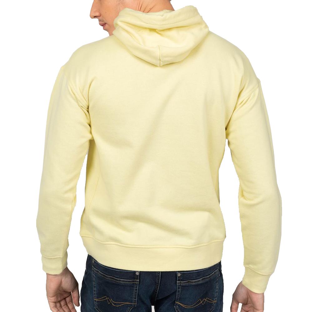 Sweat à capuche Jaune Homme Deeluxe Frem vue 2