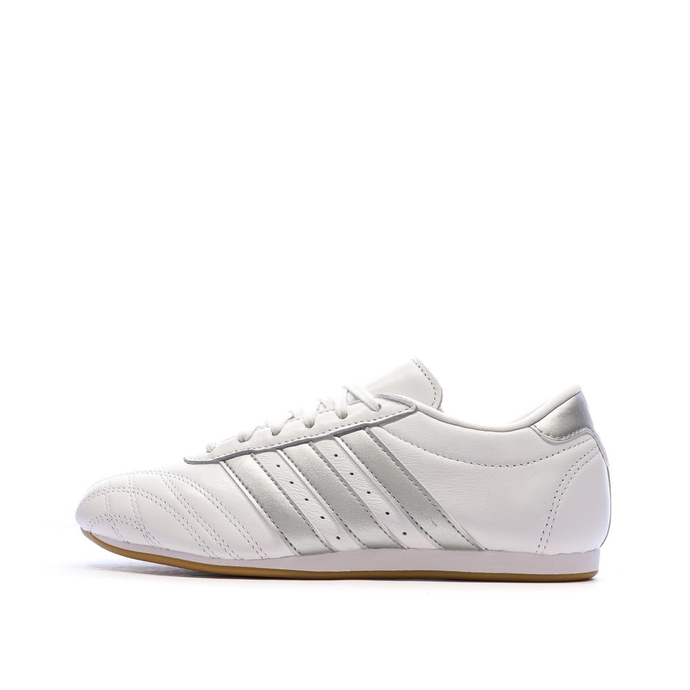 Baskets Blanc/Gris Femme Adidas Taekwondo pas cher