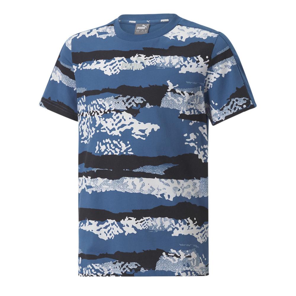 T-shirt Bleu Garçon Puma Alpha pas cher