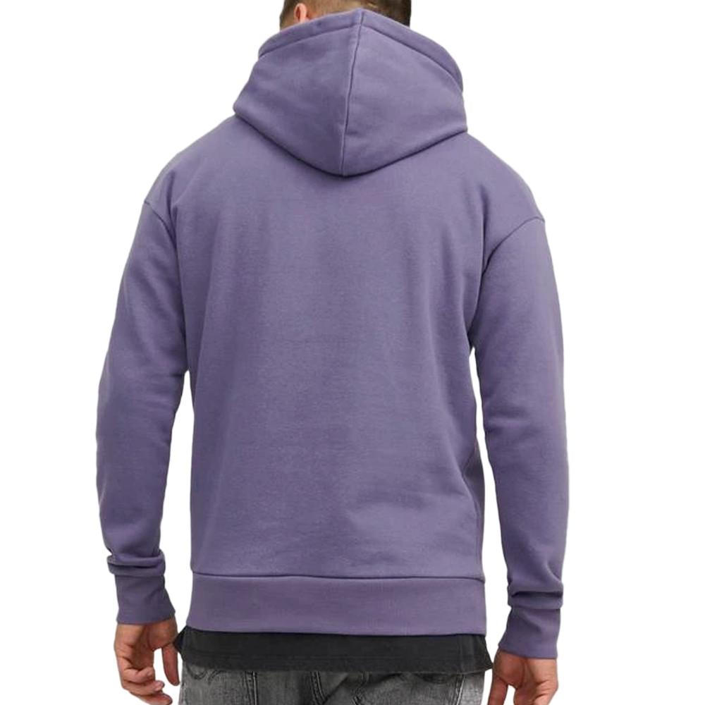 Sweat à Capuche Violet Homme Jack & Jones Josh vue 2