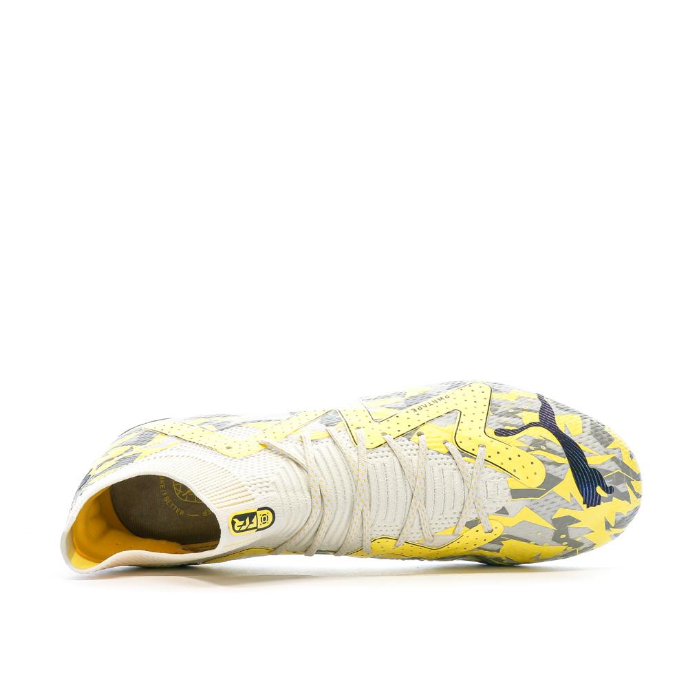 Chaussures de football Jaune/Grises Homme Puma Future Ultimate MxSG vue 4