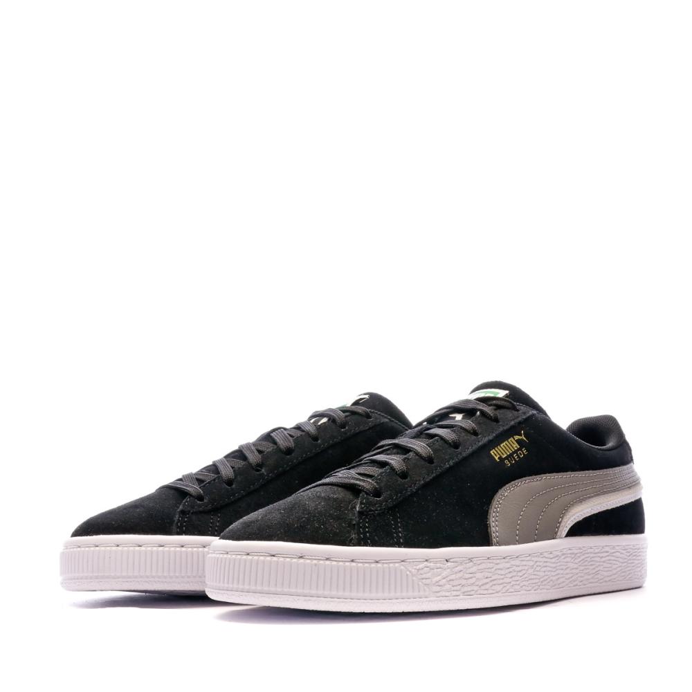 Baskets Noir/Grise Femme Puma Suede Triplex vue 6
