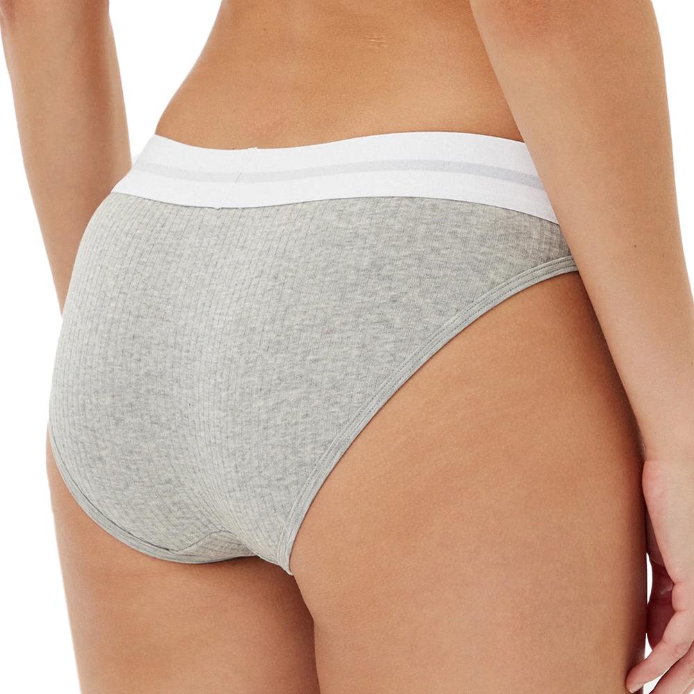 Culotte Grise Femme Calvin Klein Jeans Bikini vue 2