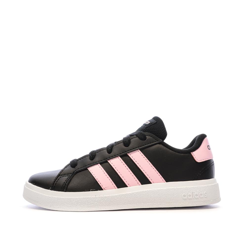 Baskets Noir/Rose Fille/ Femme Adidas Grand Court 2.0 K pas cher