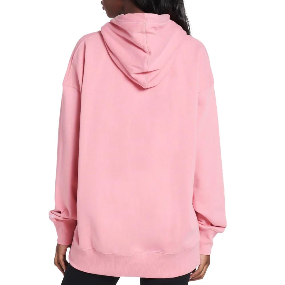 Sweat à capuche Rose Femme Superdry Code Logo vue 2