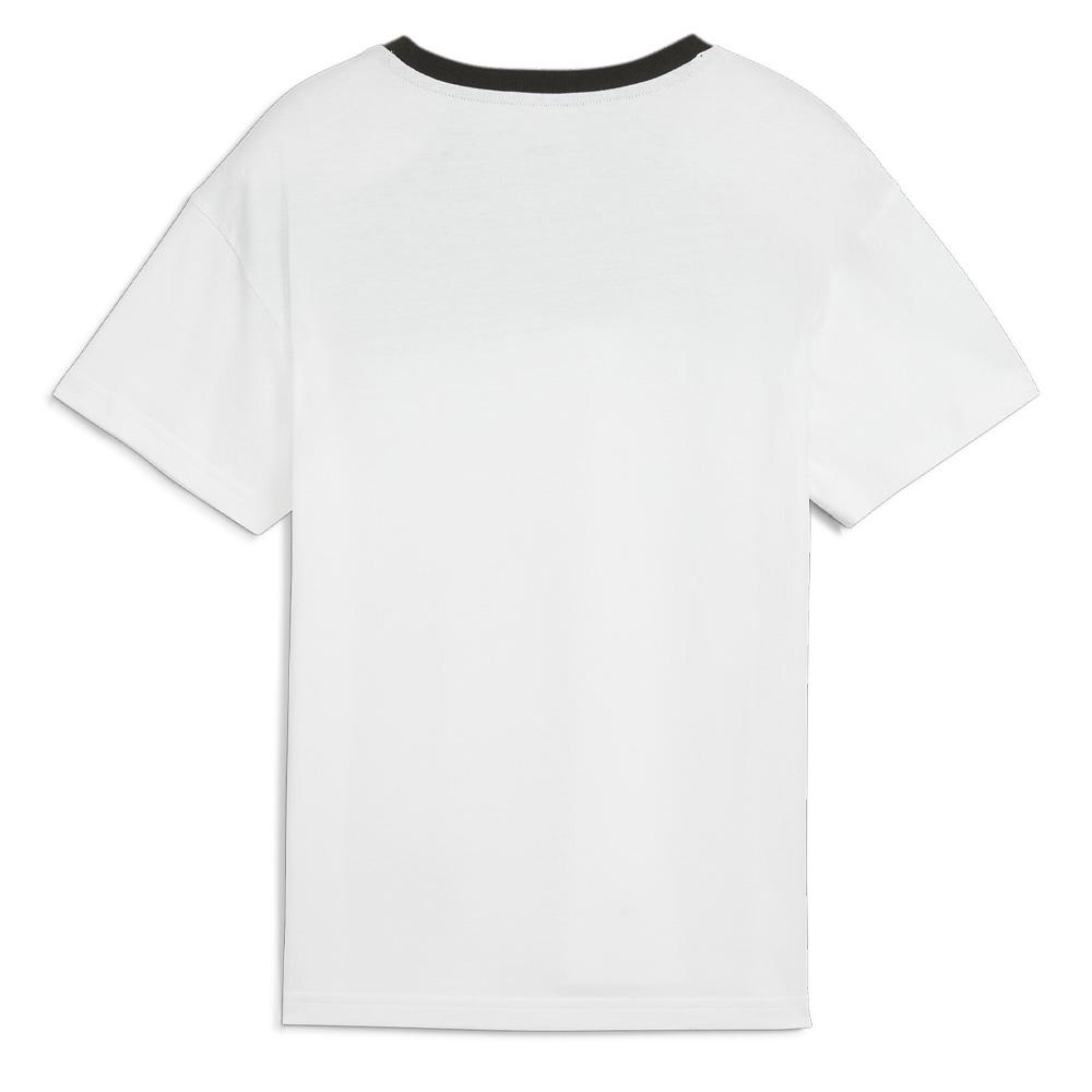 T-shirt Blanc/Noir/Gris Garçon Puma Power Colorblock vue 2