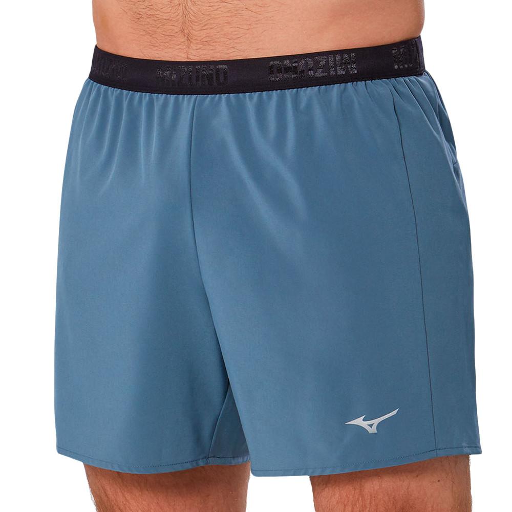 Short de Running Bleu Homme Mizuno Active Alpha pas cher