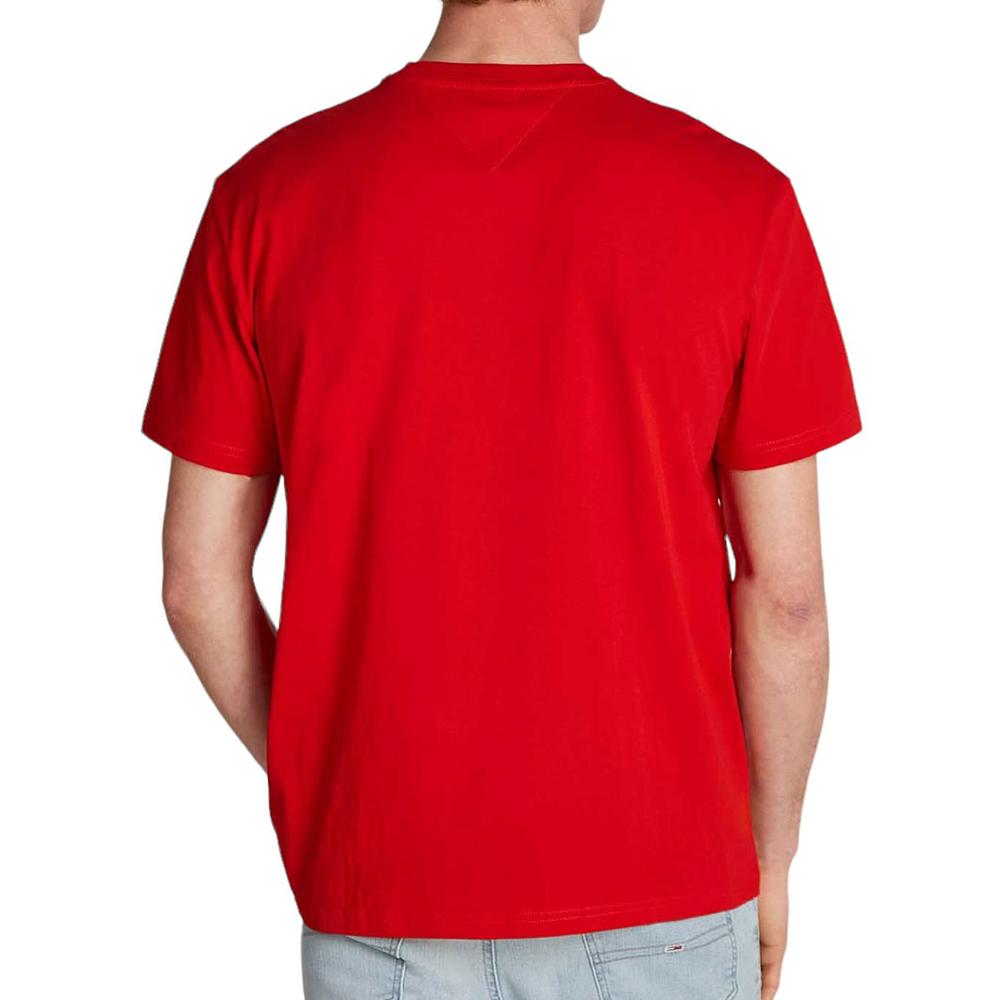 T-shirt Rouge Homme Tommy Hilfiger Linear vue 2