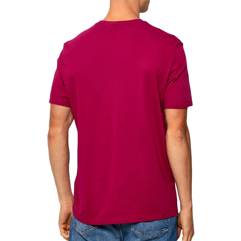 T-Shirt Bordeaux Homme Calvin Klein Jeans Badge 30s vue 2