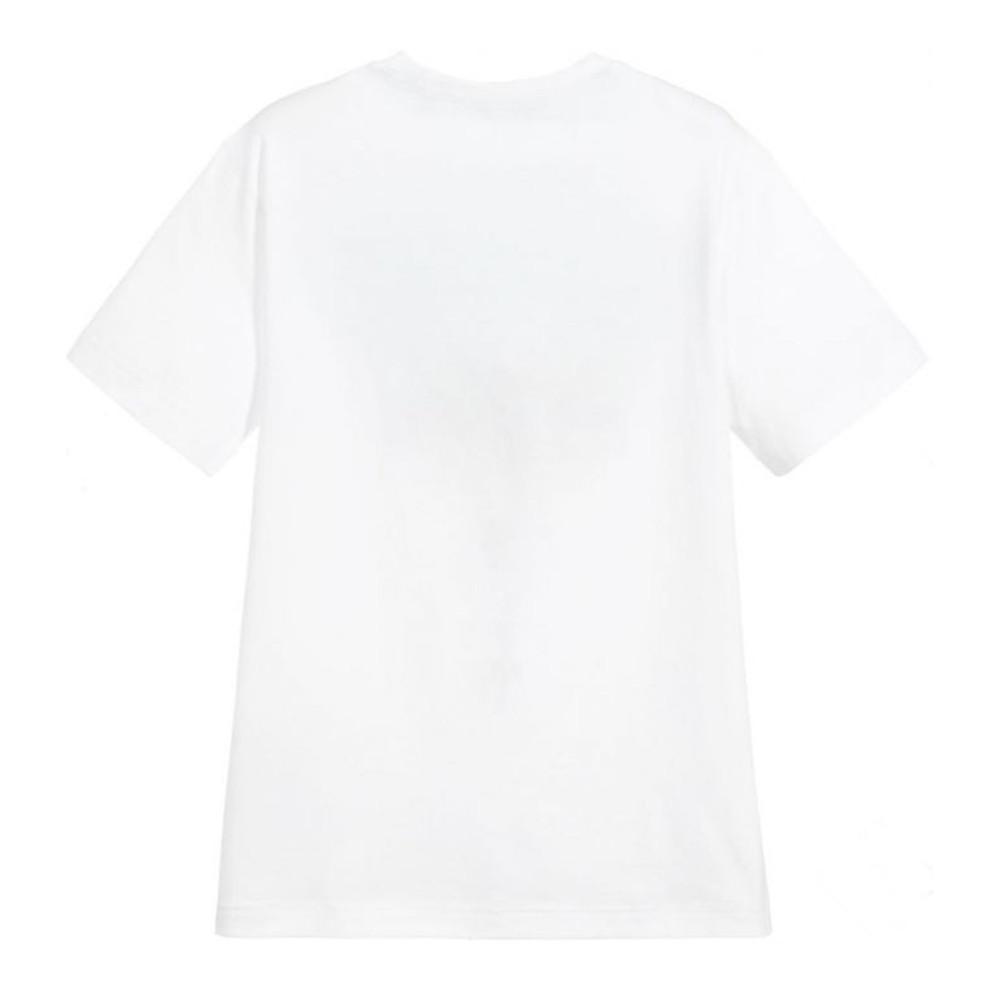T-shirt Blanc Garçon Guess L021 vue 2