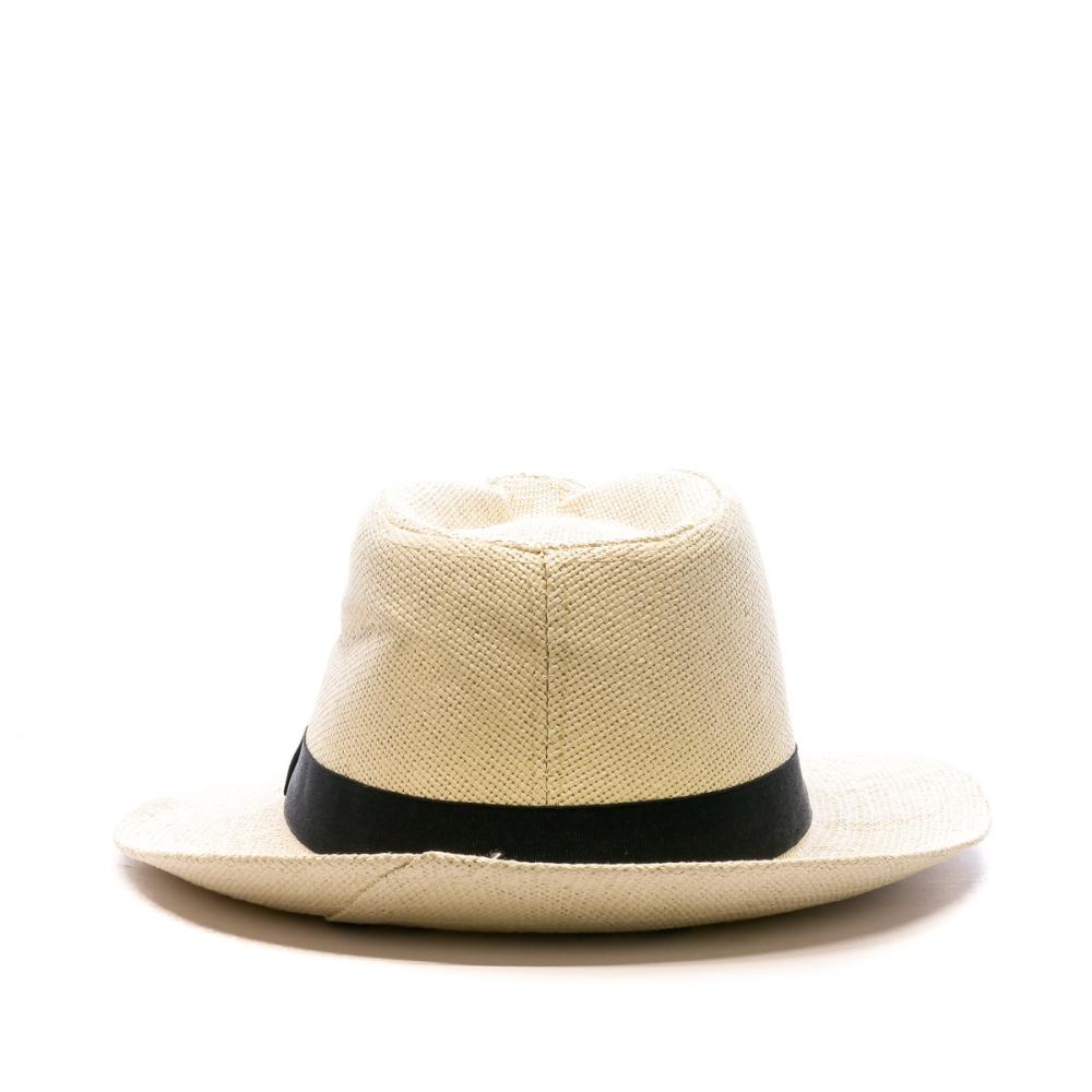 Chapeau Beige/Noir Femme Emeraude Borsalino vue 2