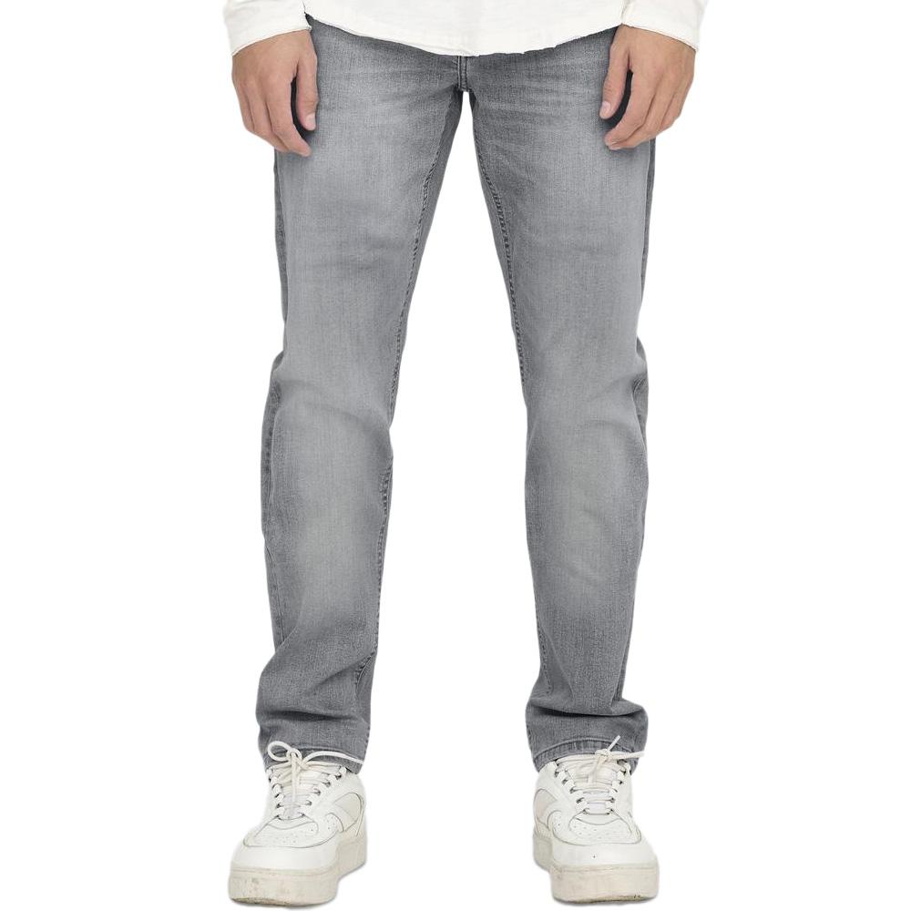 Jean Slim Gris Homme Only & Sons Weft pas cher