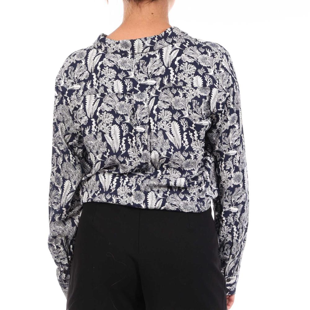 Chemise Marine/Blanc Femme TBS ESINACHE vue 2