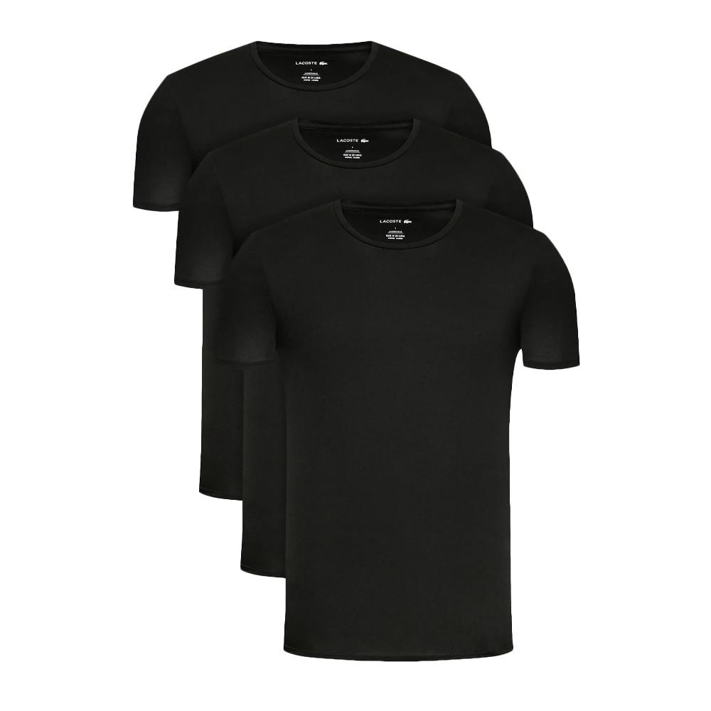 x3 T-shirt Noir Homme Lacoste TH3321-031 pas cher