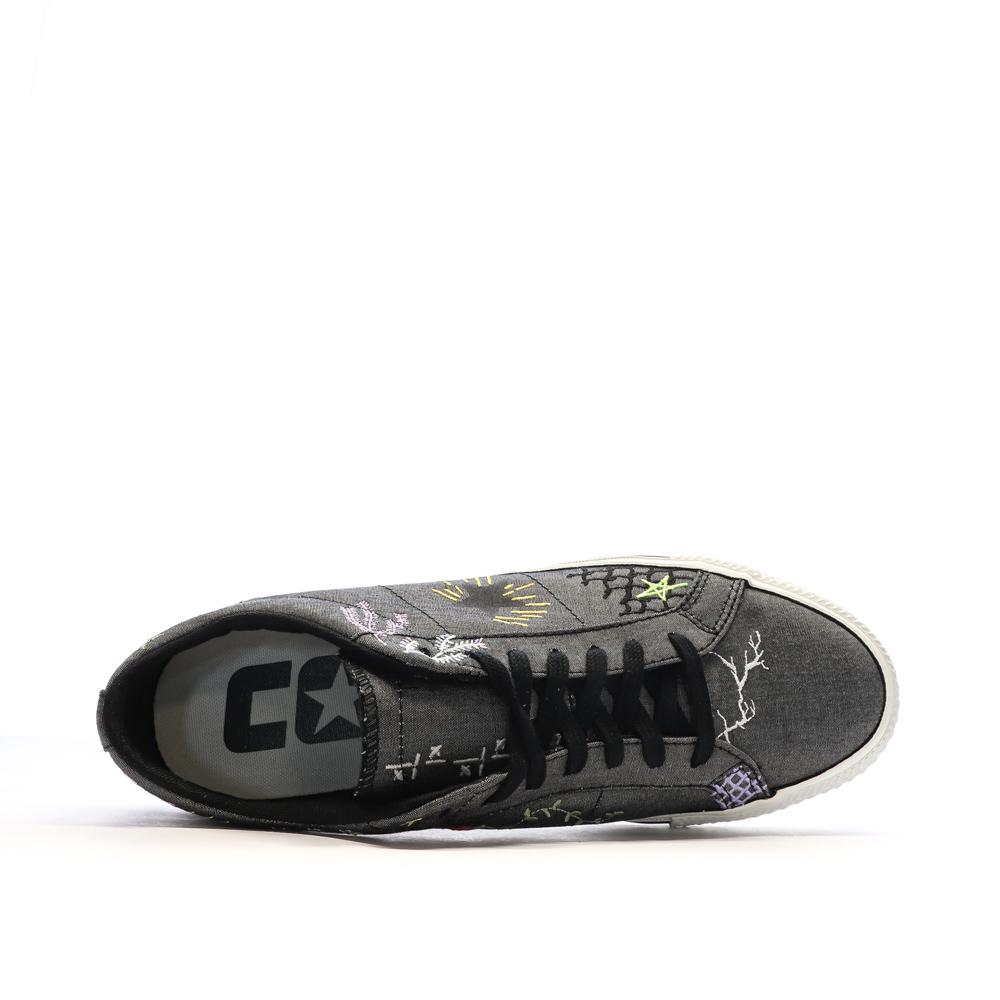 Baskets Noires loisirs Homme Converse One Star Pro A03666C vue 4