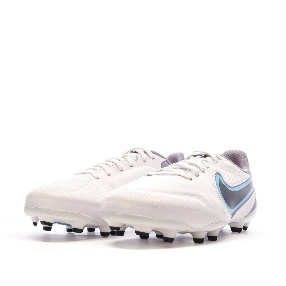 Chaussures de Foot Blanches Junior Nike Legend 9 Academy FG/MG vue 6