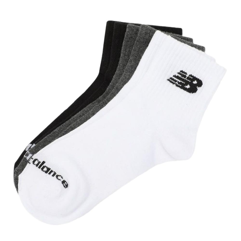 X3 Paires de Chaussettes Noir/Blanc/Gris Homme New Balance Everyday pas cher