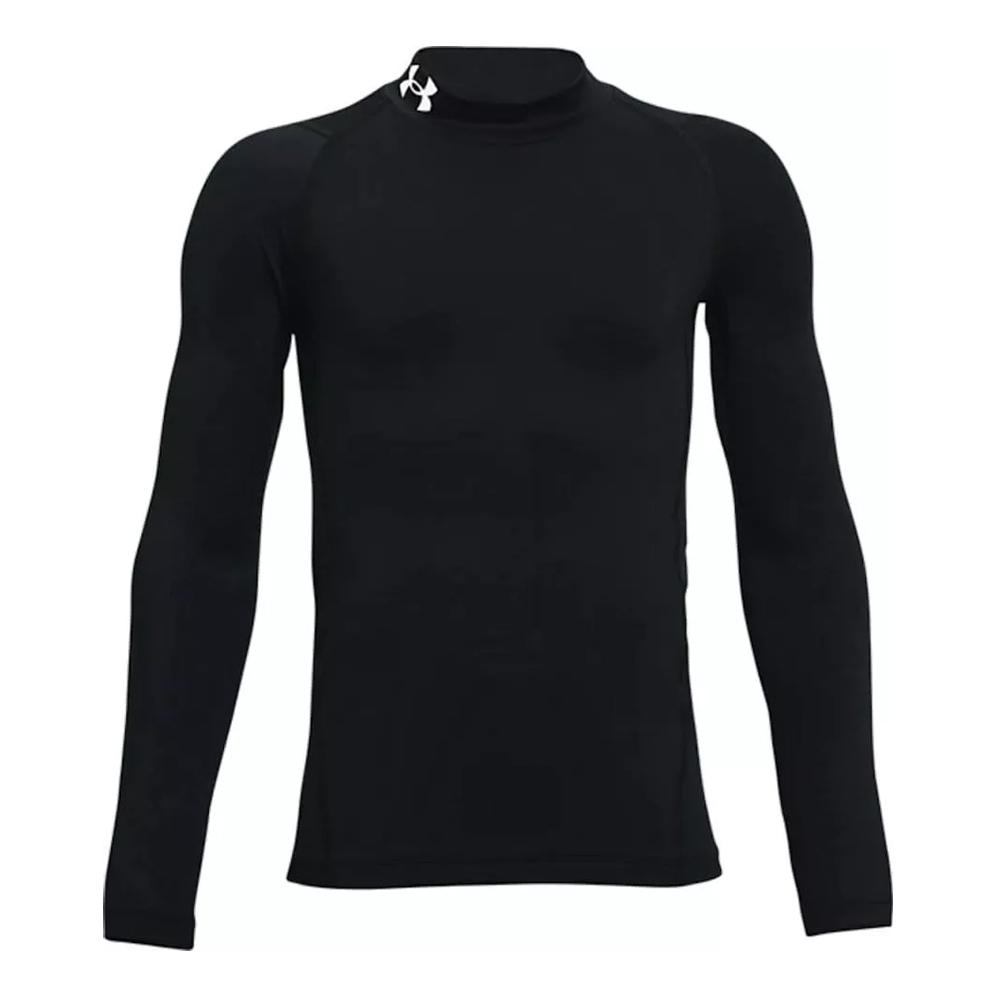 T-shirts de Compression Manches Longues Noir Garçon Under Armour Mock pas cher
