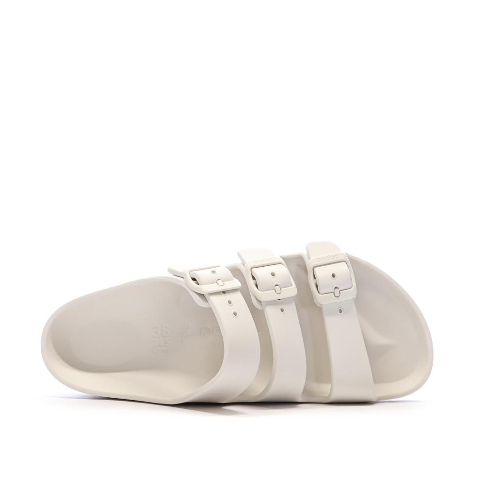 Sandales Blanches Femme Birkenstock Florida vue 4