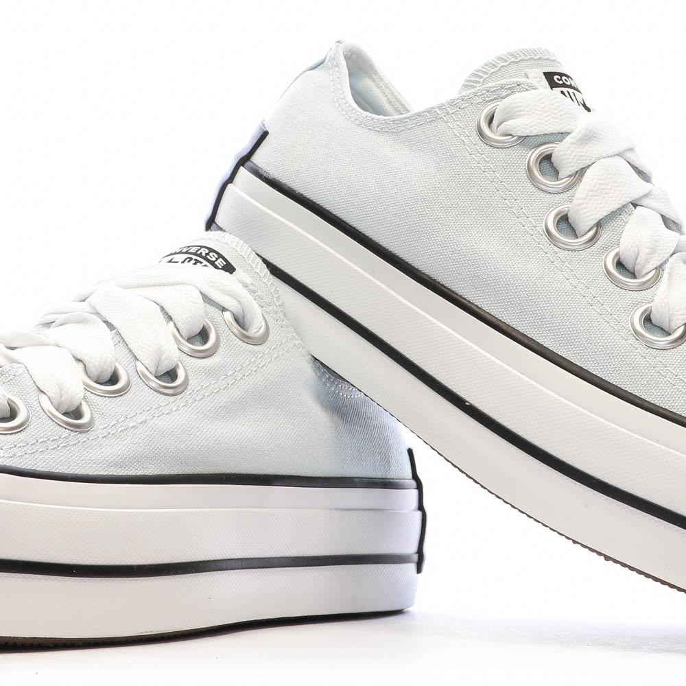 Baskets Vert D'Eau Femme Converse Platform vue 7