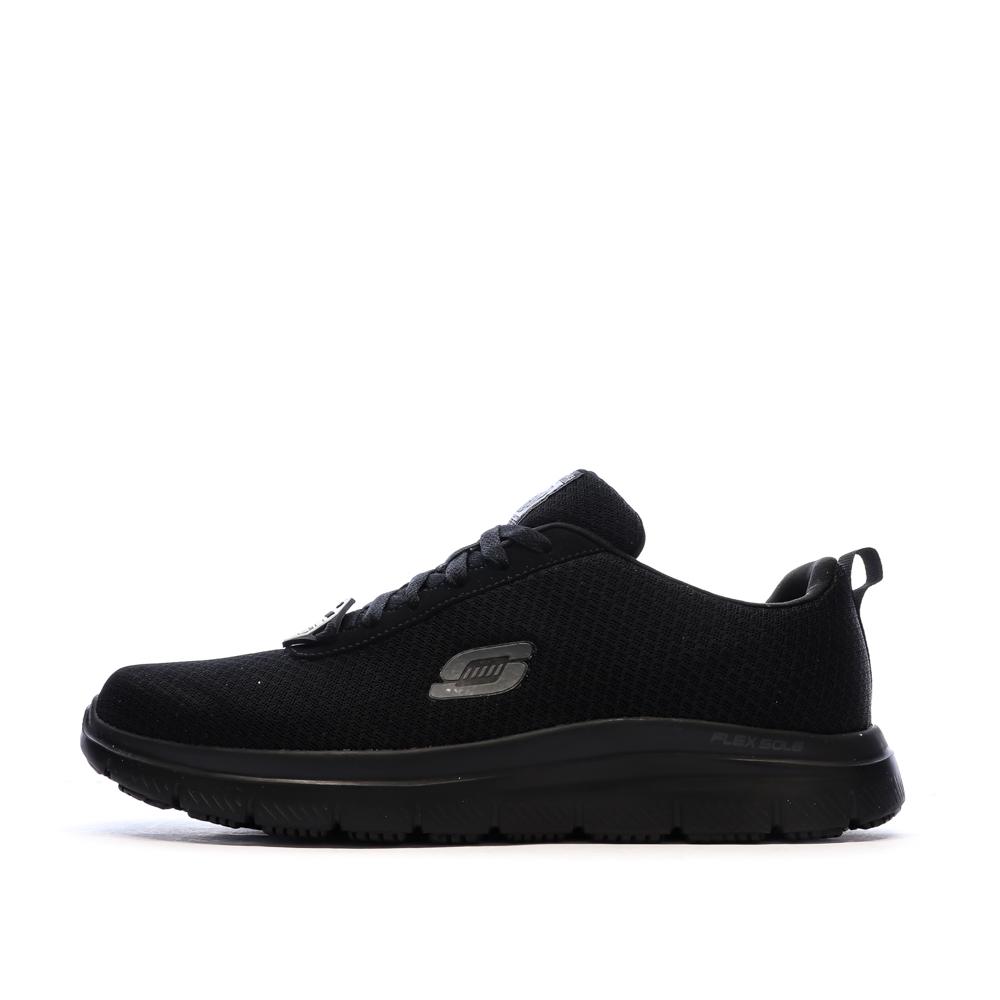 Baskets Noires Homme Skechers Flex Advantage pas cher
