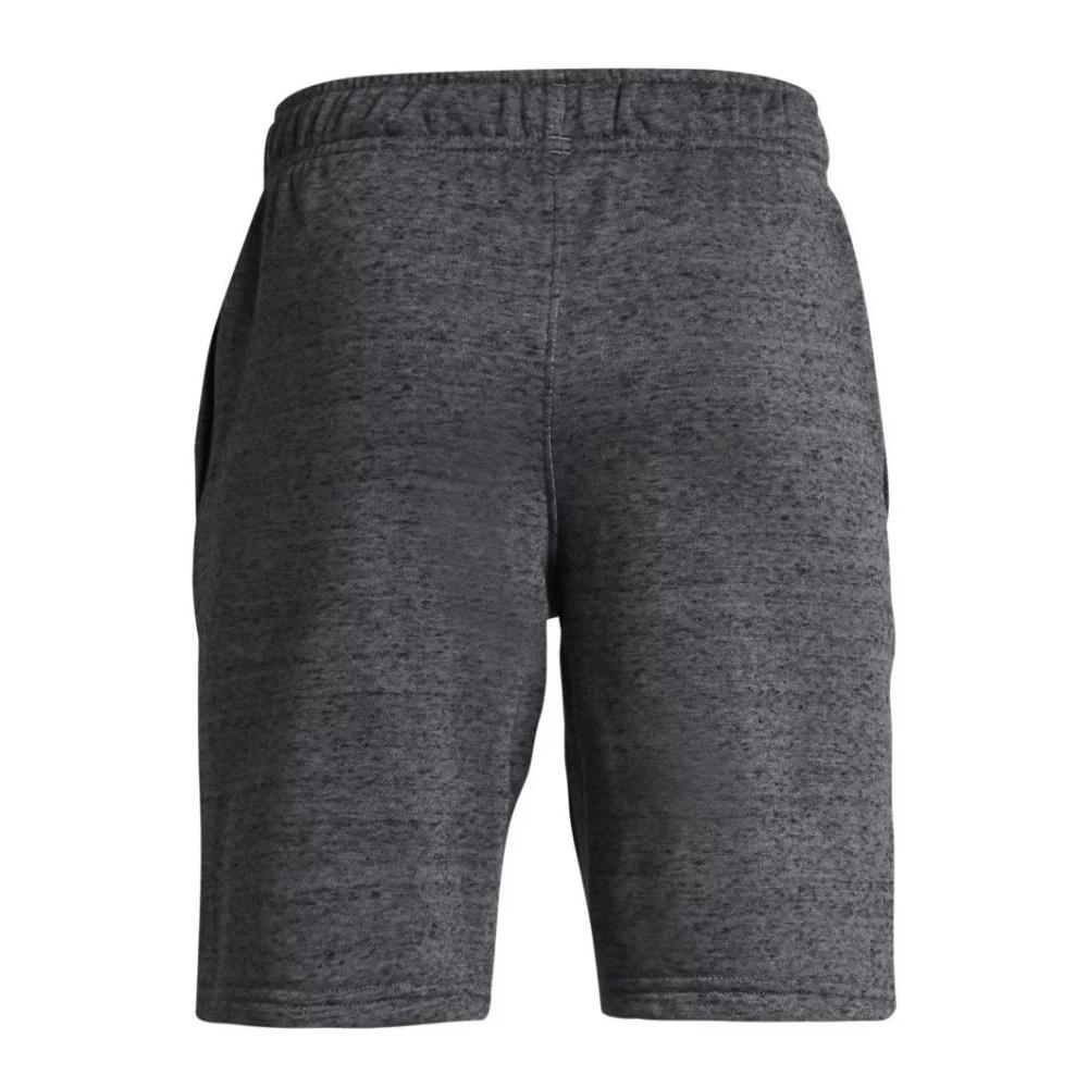 Short Gris Garçon Under Armour Rival Terry vue 2