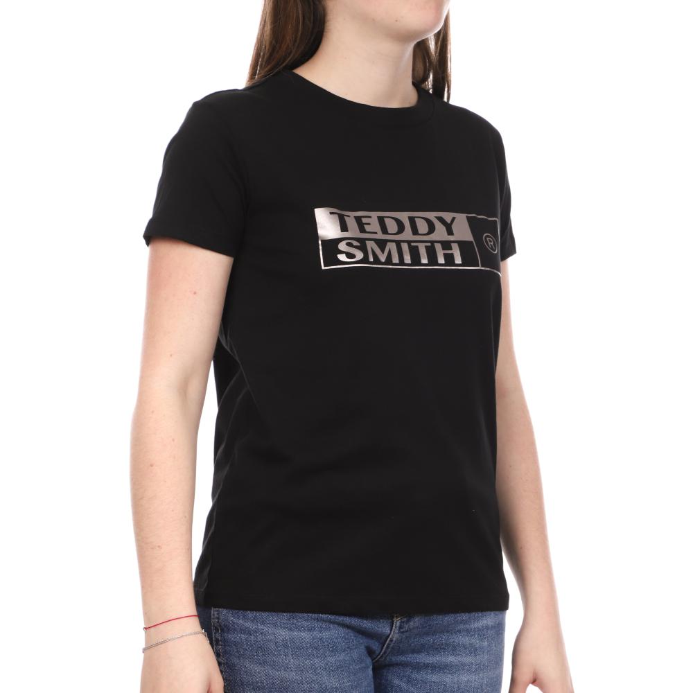 T-shirt Noir Femme Teddy Smith Teddy pas cher
