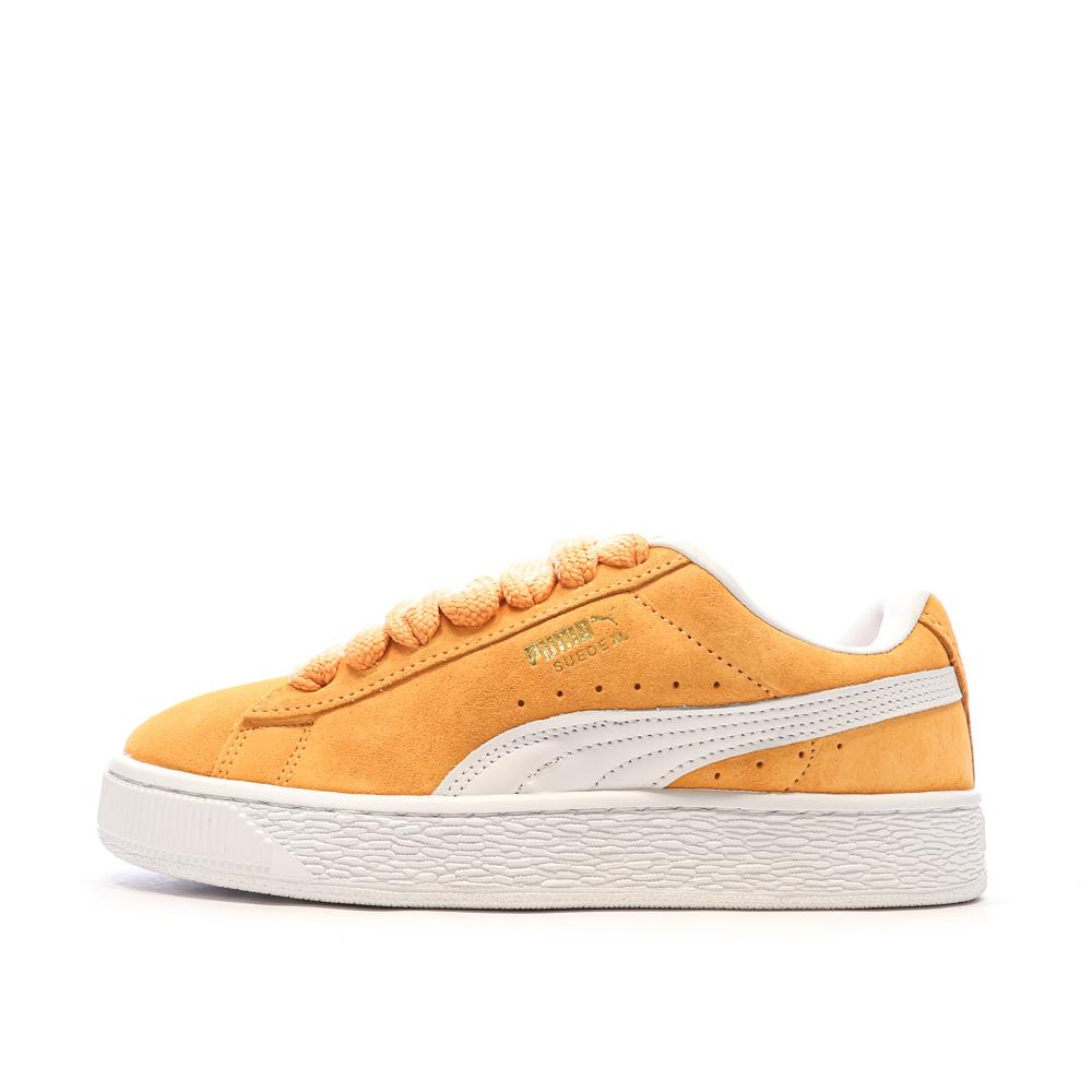 Baskets Orange Femme Puma Suede XL pas cher