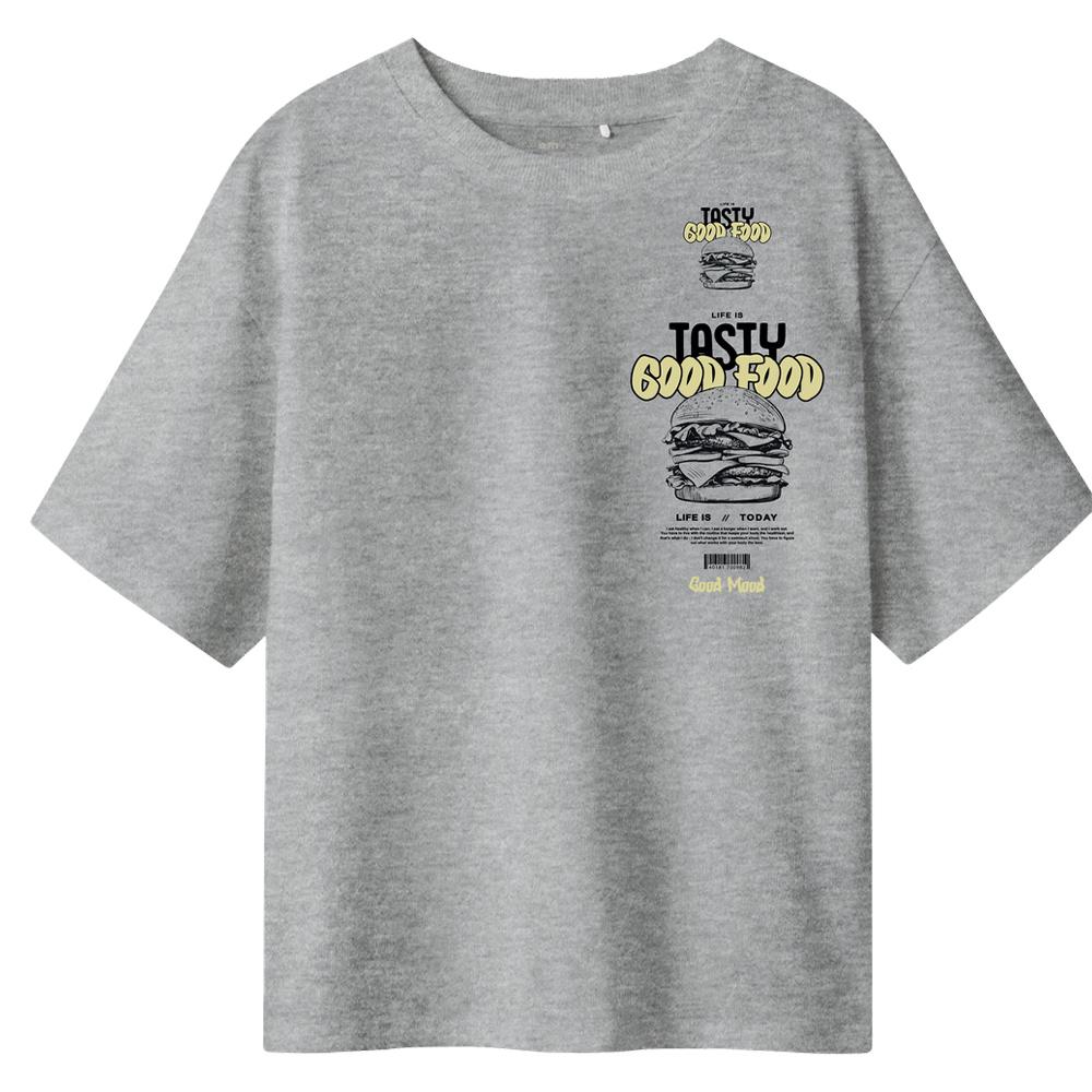 T-shirt Gris Garçon Name it Mtibilbo pas cher