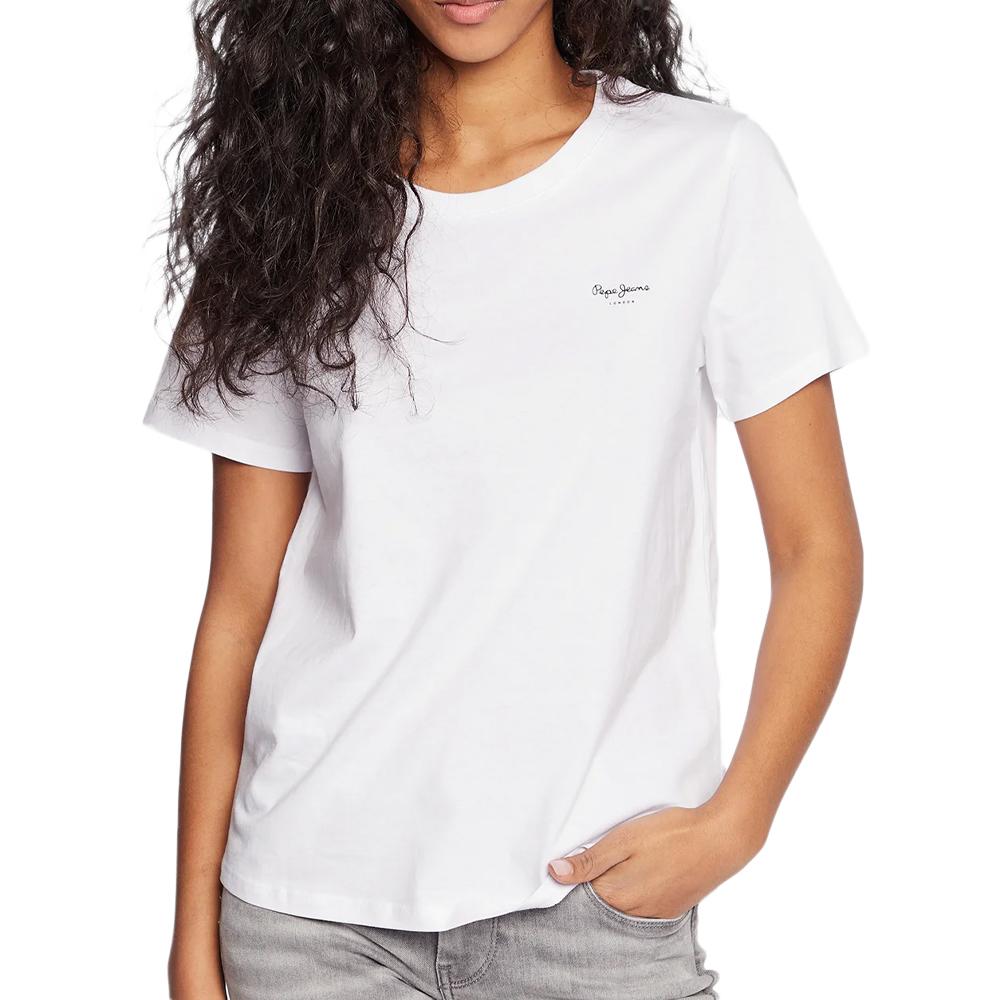 T-shirt Rouge Femme Pepe jeans Wendy V Red - Prêt-à-Porter