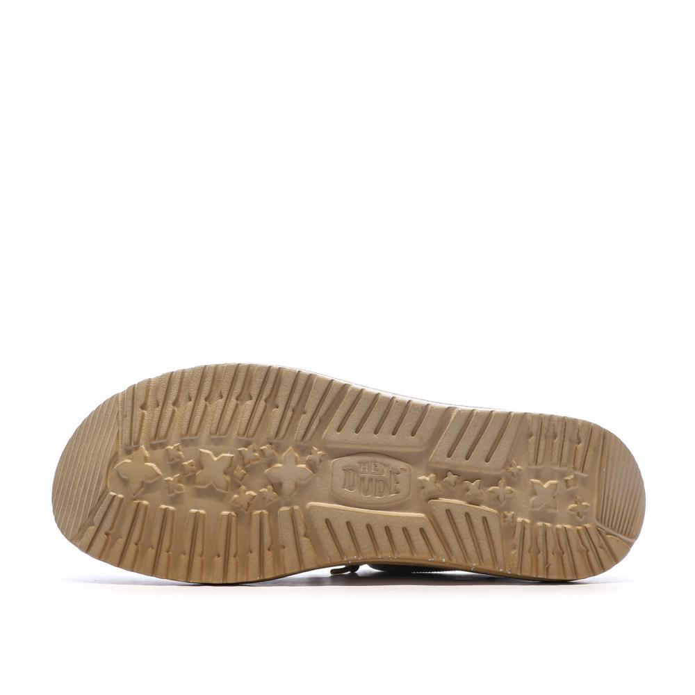Chaussures Beige Femme Hey Dude Silver vue 3