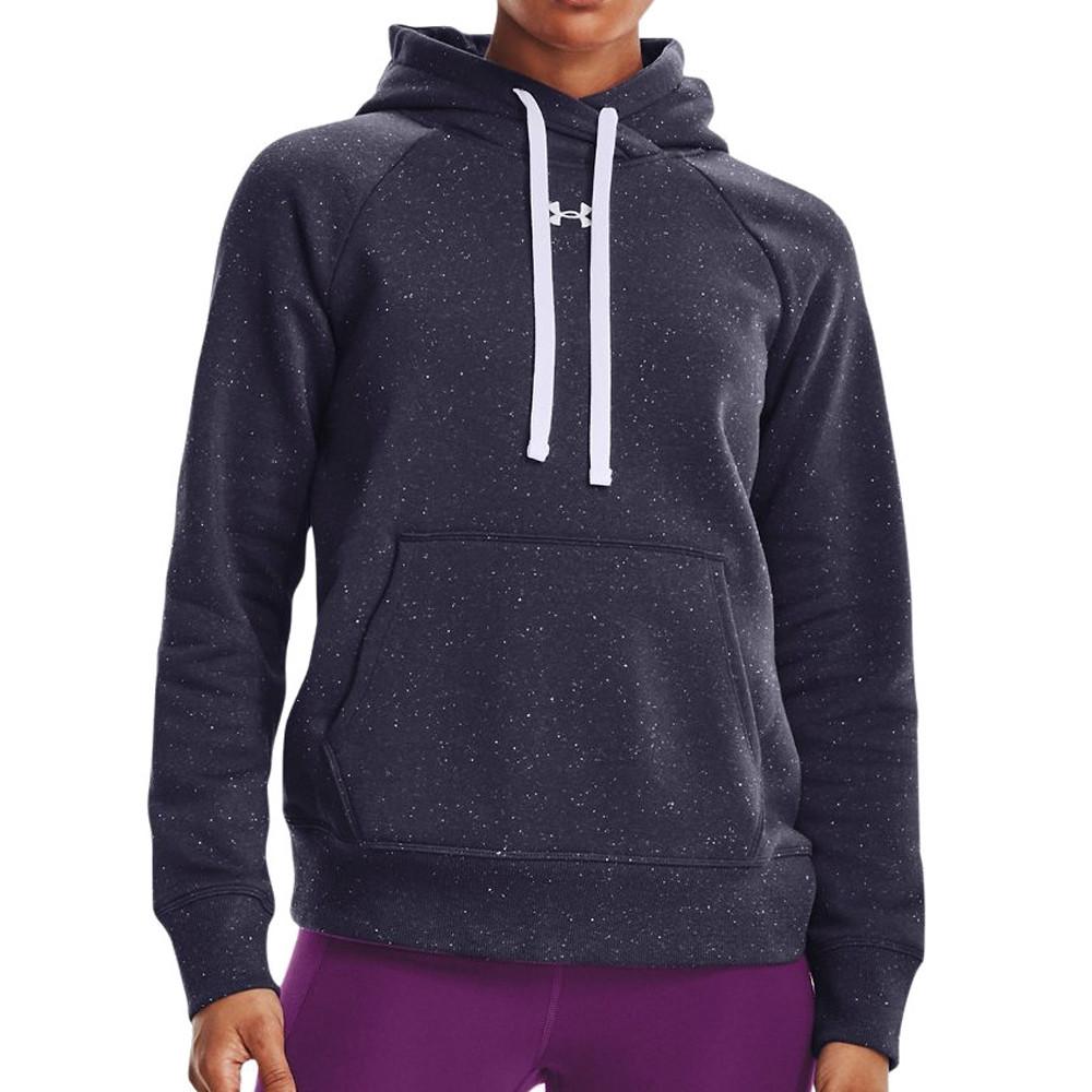 Sweat à capuche Bleu Marine Femme Under Armour Rival pas cher