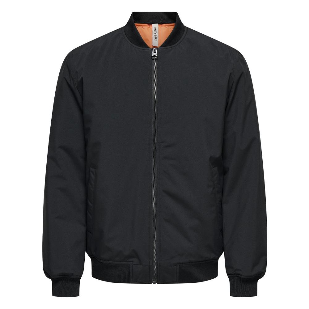 Bomber Noir Homme Only & Sons Josh pas cher