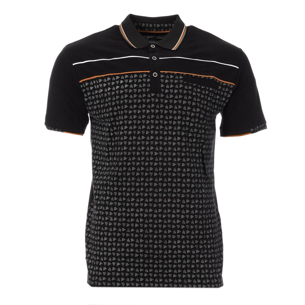 Polo Noir Homme RMS26 91185 pas cher