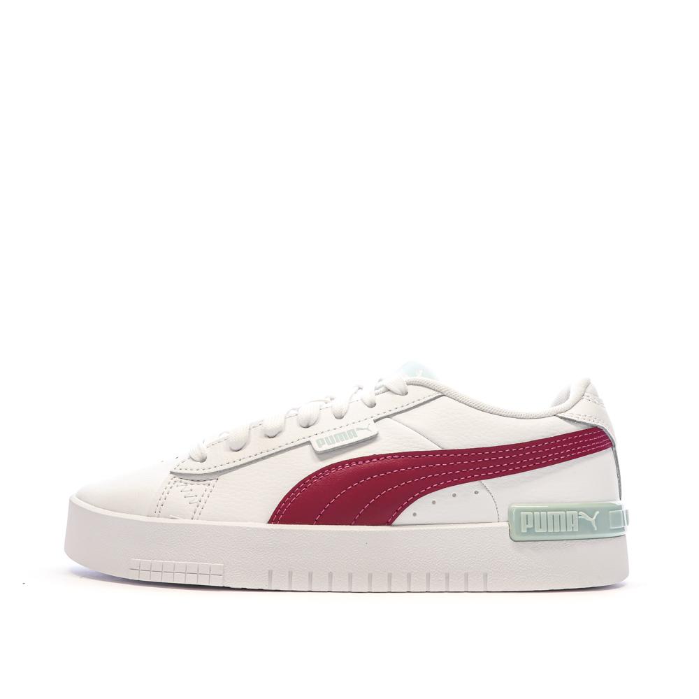 Baskets Blanches/Bordeaux Femme Puma Jada 381990-02 pas cher