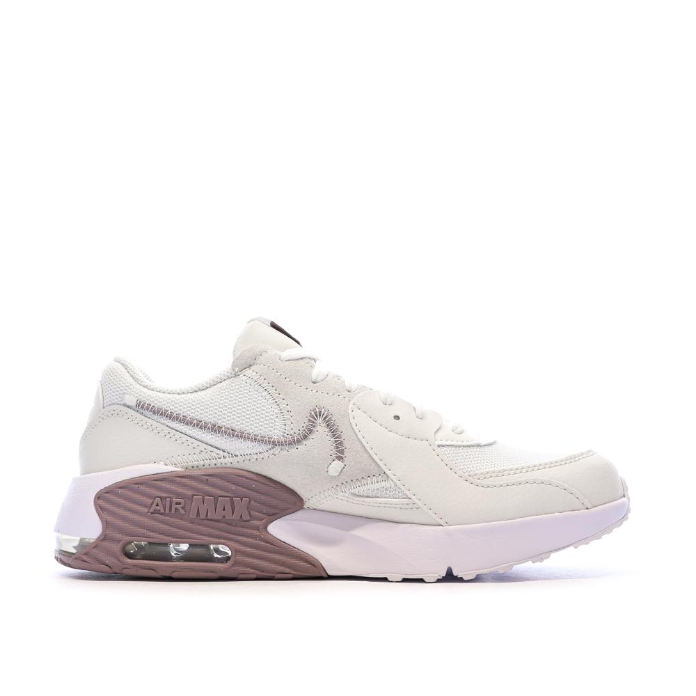 Baskets Écru/Violet Femme Nike Nike Air Max Excee vue 2