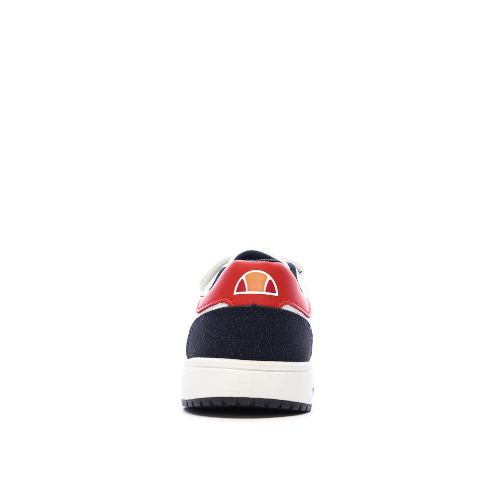 Baskets Blanc/Marine Garçon Ellesse Santo vue 3