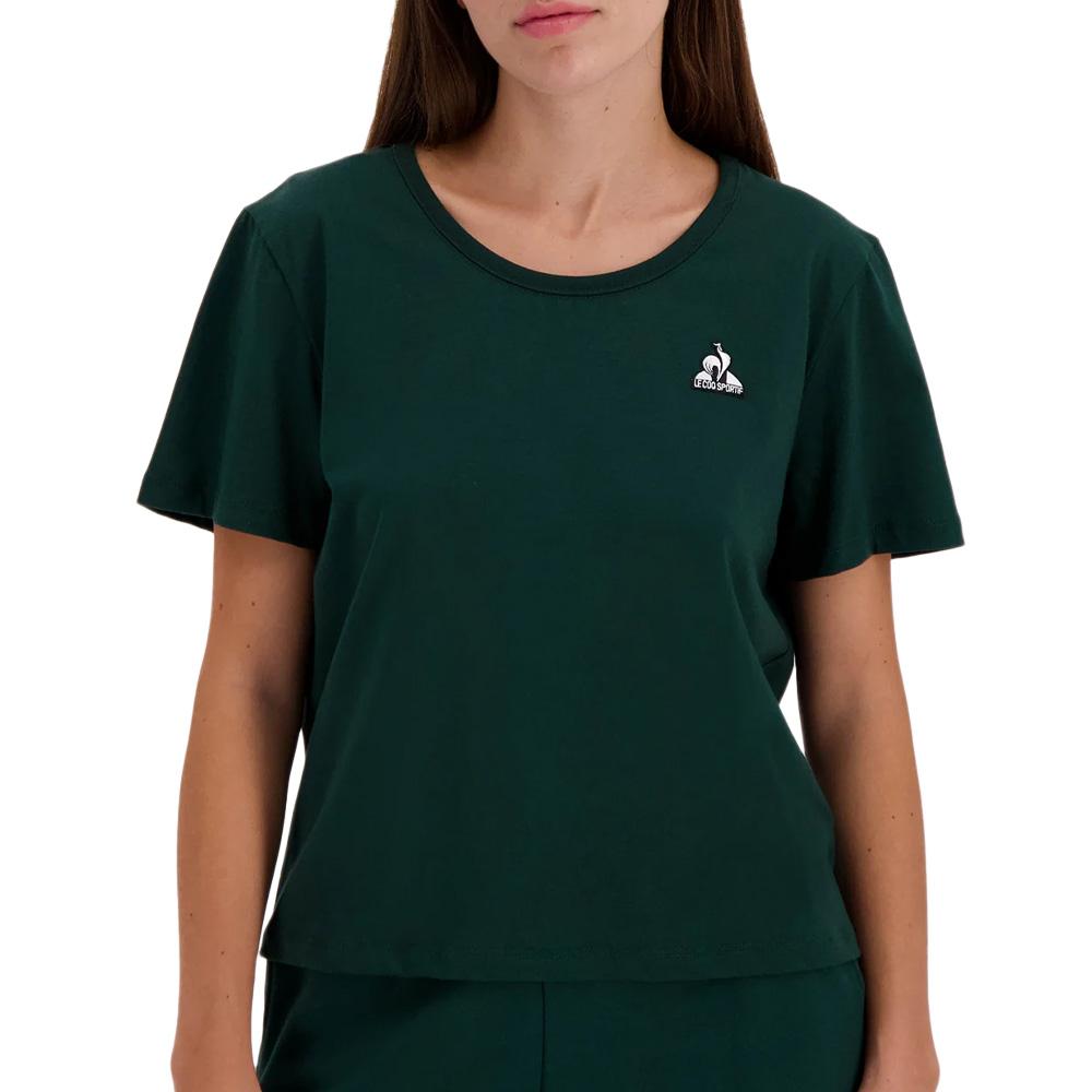 T-Shirt Vert Foncé Femme Le Coq Sportif Contemporain pas cher