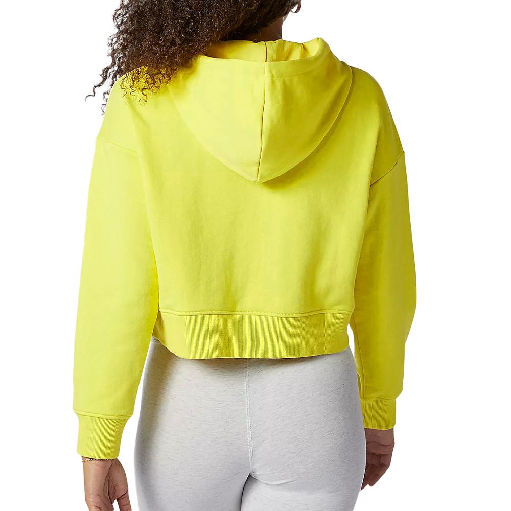 Sweat zippé Jaune Femme New Balance Essential vue 2