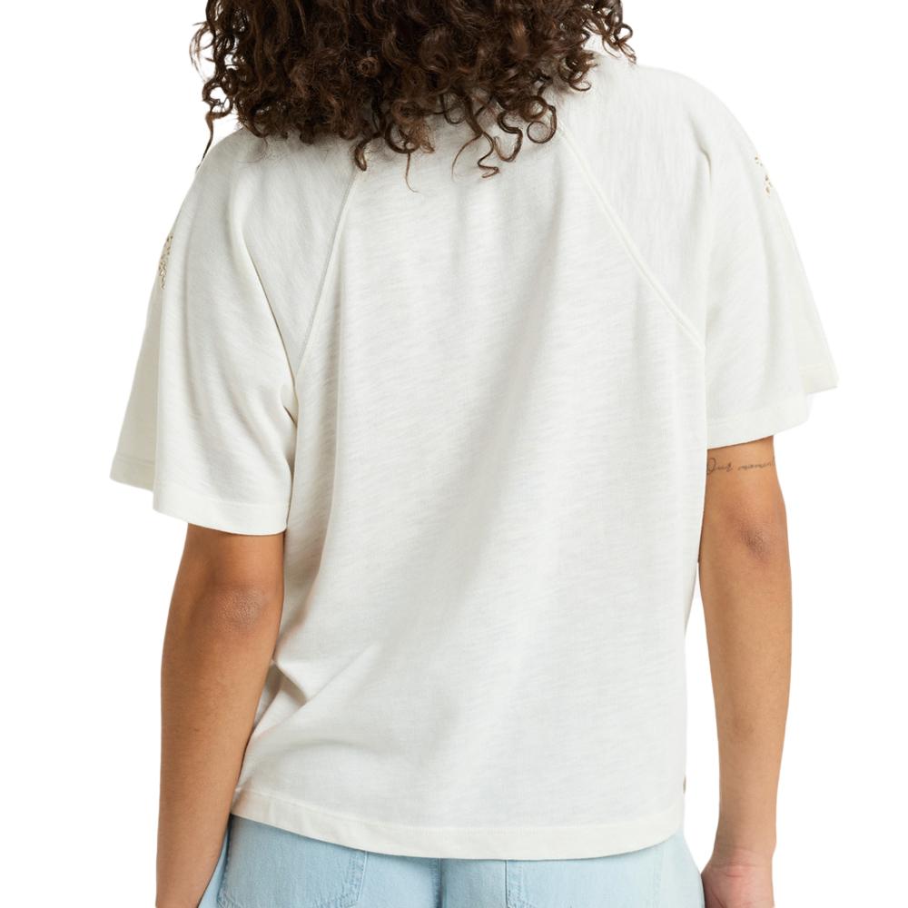 T-shirt Ecru Femme Roxy Time For Palm vue 2