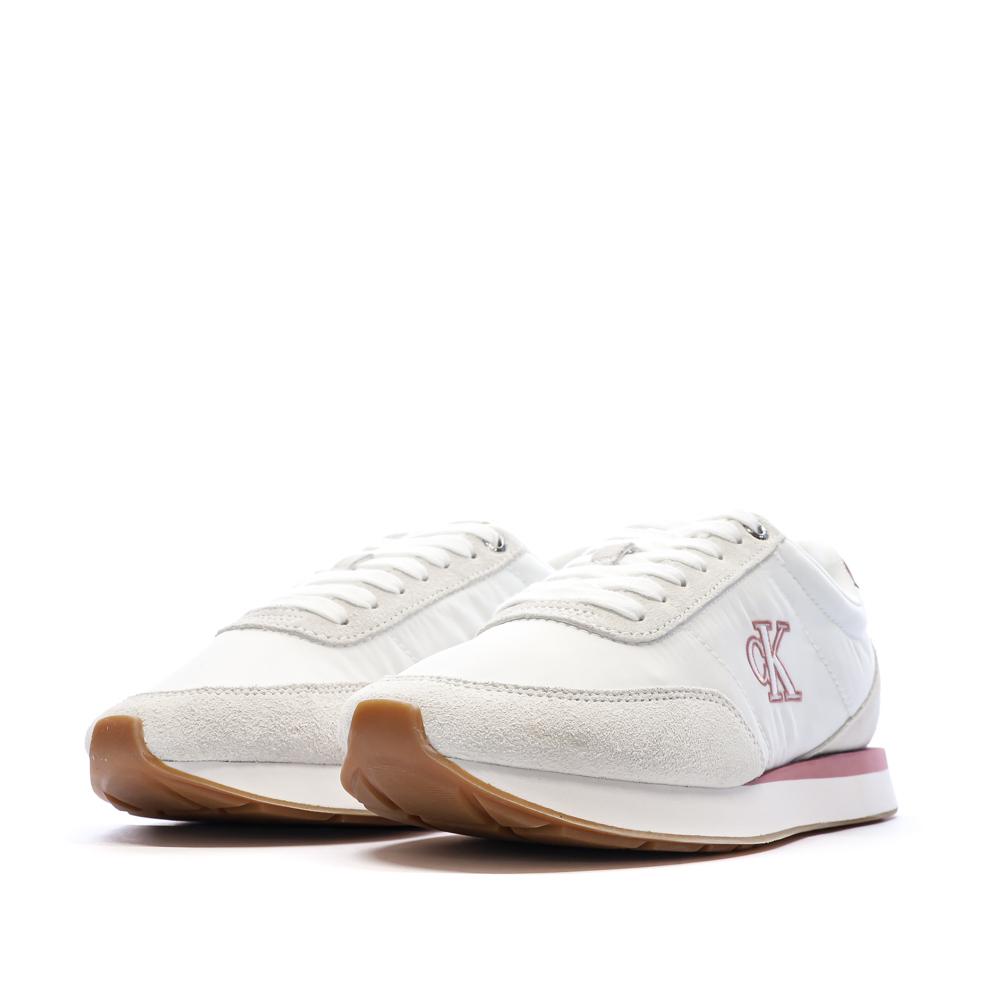 Baskets Blanc/Rouge Femme Calvin Klein Jeans Retro vue 6