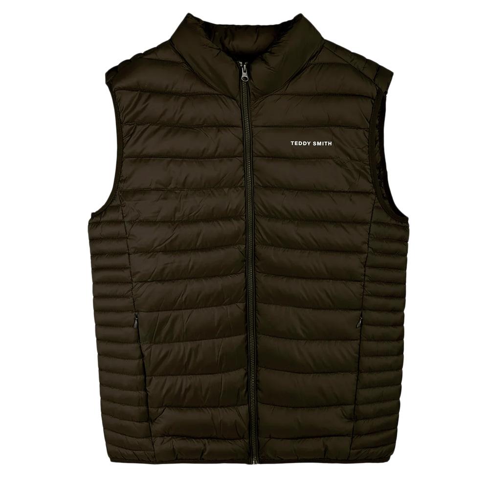 Doudoune sans manches Kaki Foncé Homme Teddy Smith B-terry 12014310 pas cher