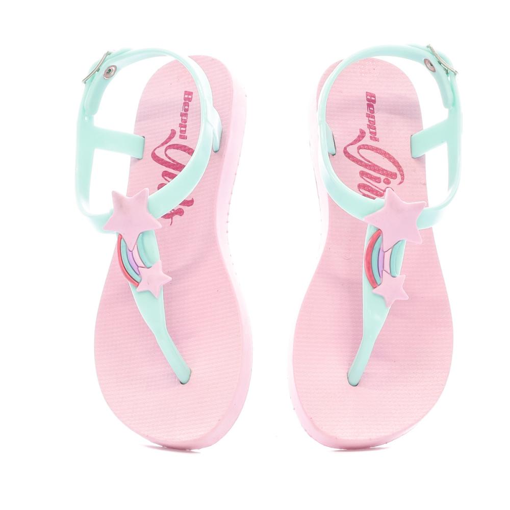 Sandales Turquoise/Rose Fille Beppi vue 3