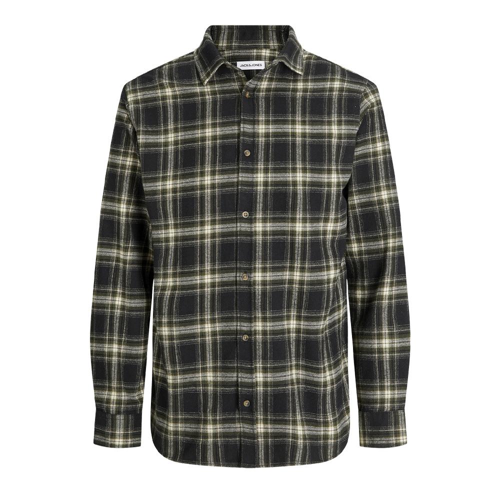 Jack & Jones Shua Camisa a cuadros negra de niño ver 2