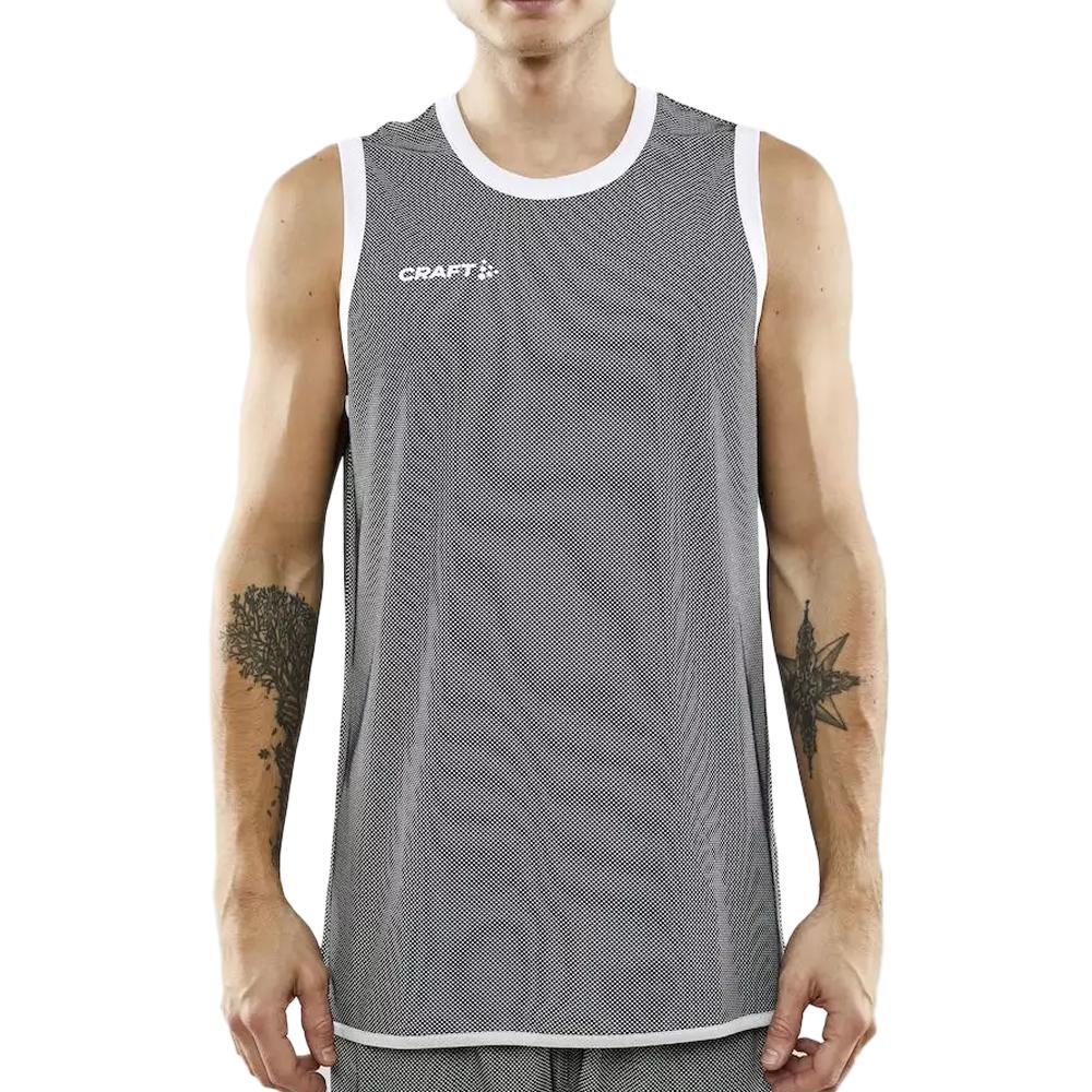 Maillot Basketball Réversible Noir/Blanc Craft Progress pas cher