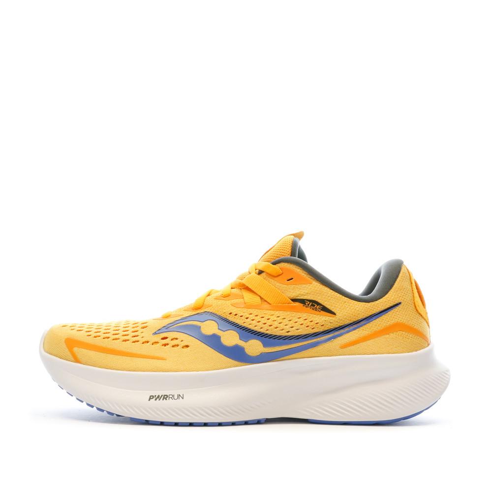 Chaussures de running Jaunes Femme Saucony Ride 15 Night pas cher