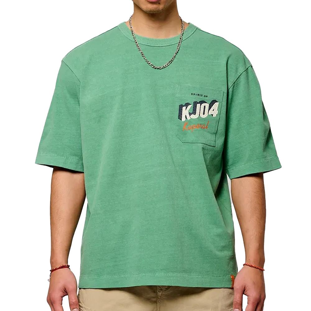 T-Shirt Vert Homme Kaporal BAXH pas cher